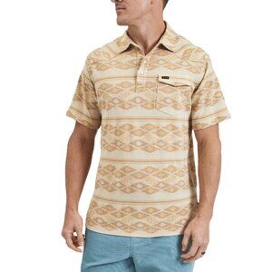 HOWLER BROS. Ranchero Polo Shirt Taki Jacquard Brown Rice Western Pearl Snap